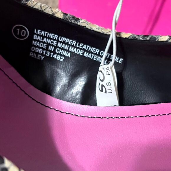 Isaac-Mizrahi Women's 10 Snakeskin Brown Black Print Heels Y2K 2000's Glam - Picture 7 of 8